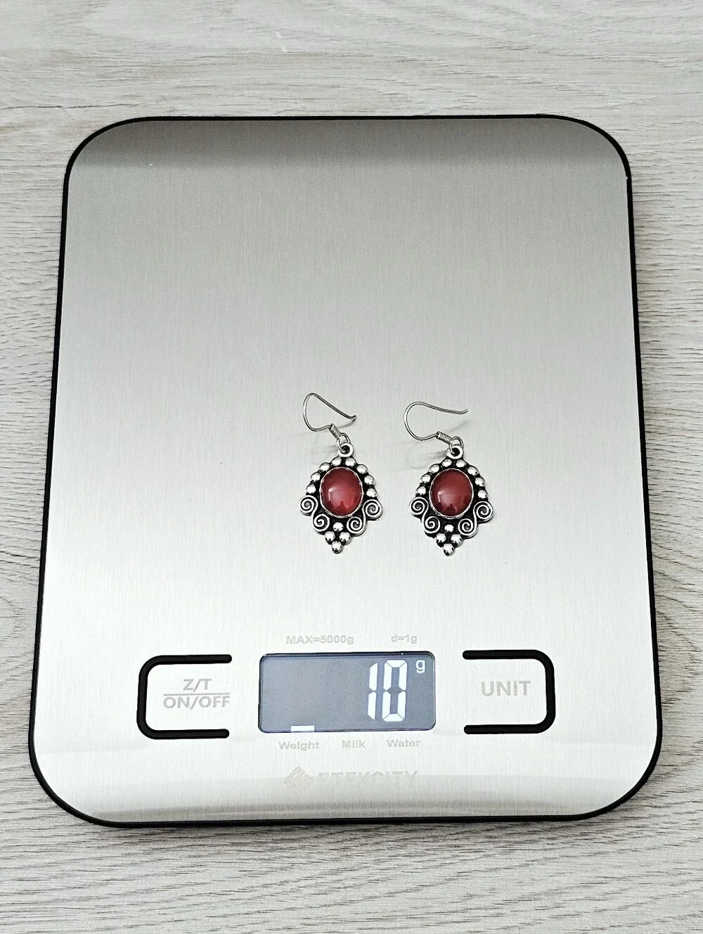 Mark Wasserman Sterling Silver Carnelian Caviar Bead Swirl Vintage Earrings